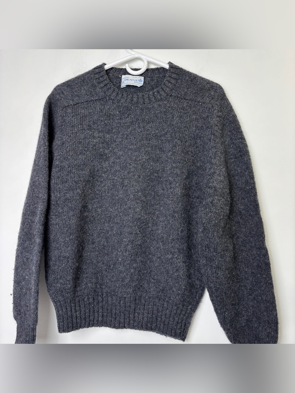 Deans of Scotland Vintage Charcoal Gray Sweater
